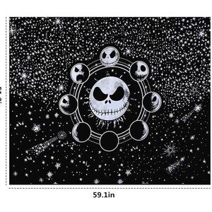 Nightmare Before Christmas Tapestry, 51.2" x 59.1" Tim Burton